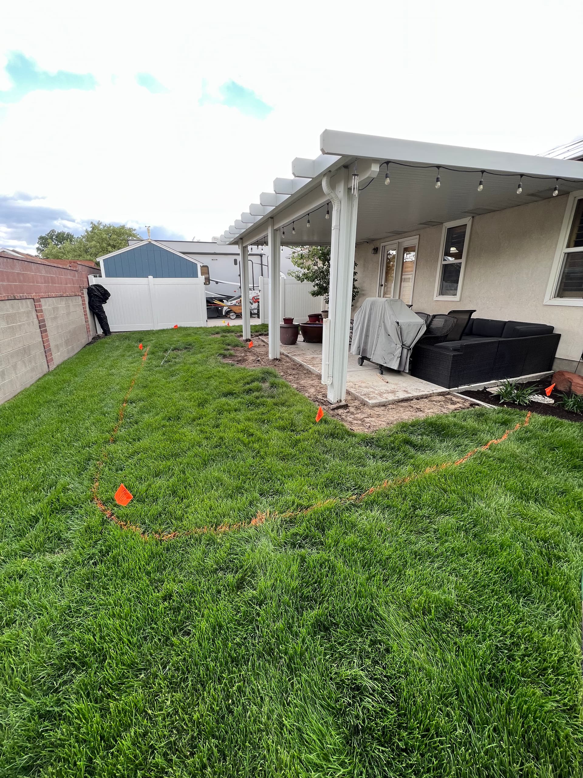Boulder Border and Chat Rock Patio Extension That Actually Gets Used